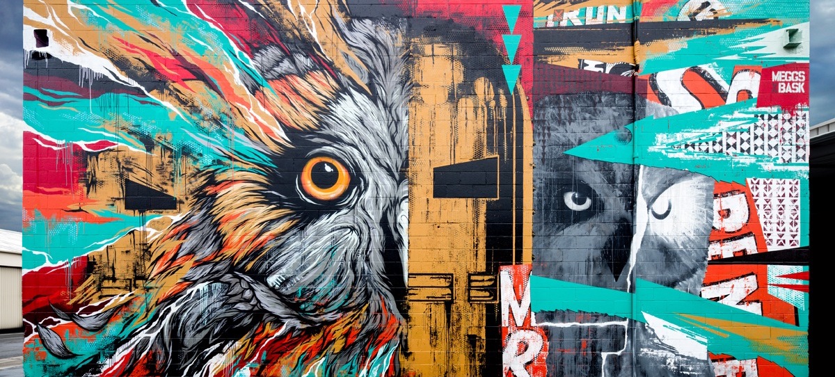 Name: Iron Man and Owls<br>Artist: Meggs and Bask